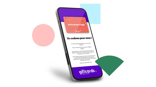 Emballage adapté pour des bons cadeaux d'entreprise personnalisés